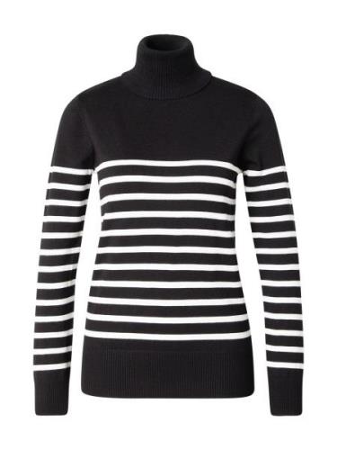 SAINT TROPEZ Pullover 'Mila'  sort / hvid