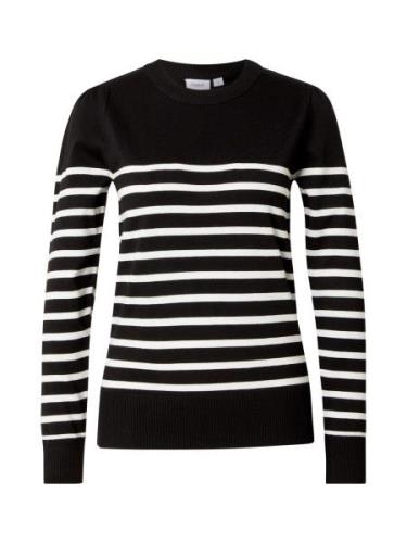 SAINT TROPEZ Pullover 'Mila'  sort / hvid