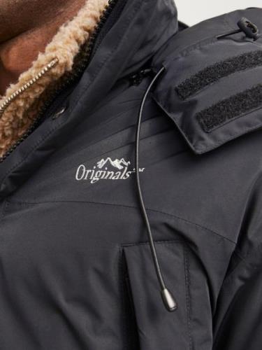 JACK & JONES Vinterparka 'JORKANI'  sort / hvid