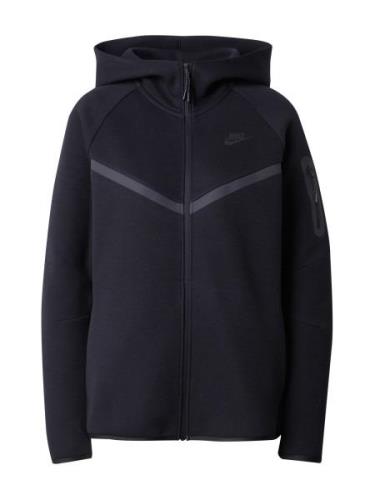 Nike Sportswear Sweatjakke 'TECH FLEECE 2'  mørkegrå / sort