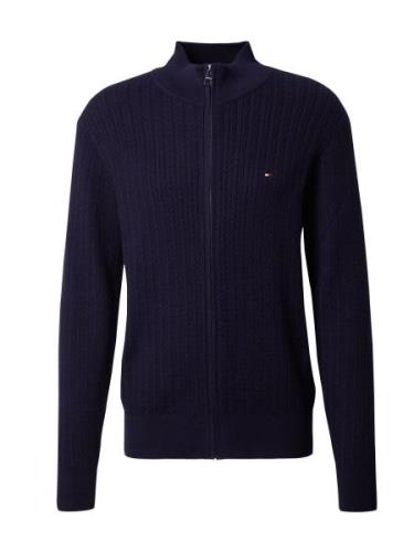 TOMMY HILFIGER Cardigan 'HERRINGBONE'  navy