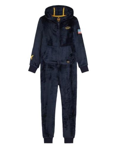 WE Fashion Overall  blå / navy / gul / rød / hvid