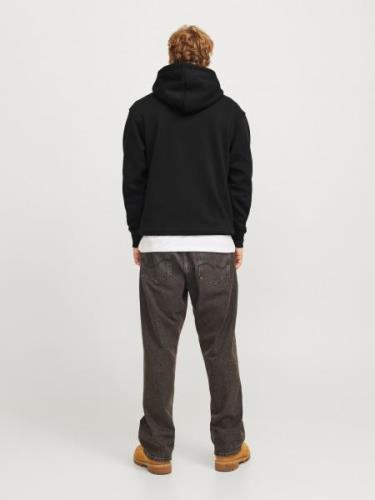 JACK & JONES Sweatshirt 'JJTree'  sort / hvid