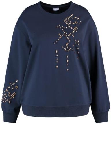 SAMOON Sweatshirt  marin / guld