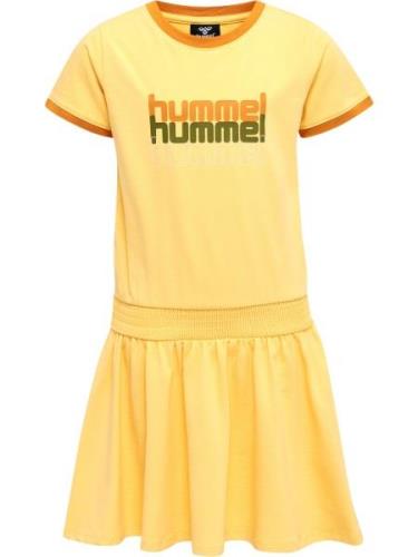 Hummel Kjole  gul / grøn / orange