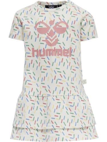 Hummel Kjole  blå / pudder / hvid