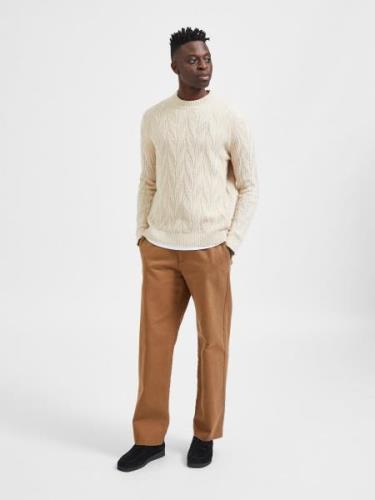 SELECTED HOMME Pullover 'CARIS'  beige