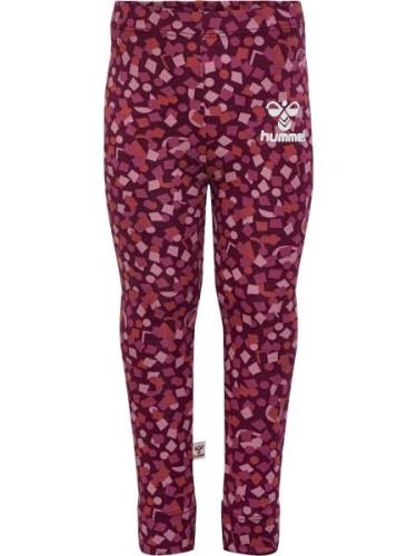 Hummel Leggings 'Confetti'  pink / lyserød / rød / vinrød