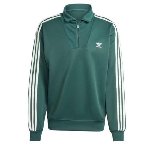 ADIDAS ORIGINALS Sweatshirt 'Adicolor'  smaragd / hvid