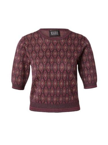 SCOTCH & SODA Pullover  beige / aubergine / bordeaux