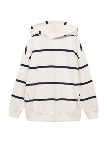 MANGO KIDS Sweatshirt 'ICE'  lysebeige / sort