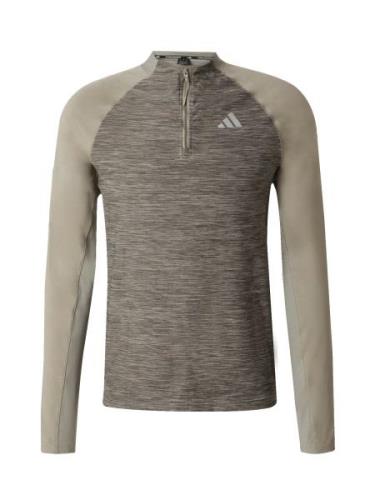 ADIDAS PERFORMANCE Funktionsskjorte 'GYM+'  oliven / pastelgrøn / hvid