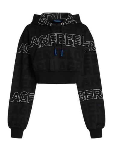 KARL LAGERFELD JEANS Sweatshirt  sort / hvid