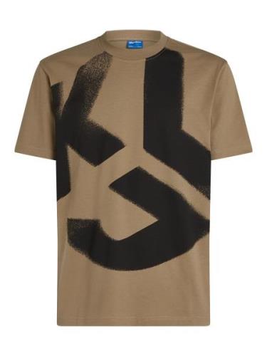 KARL LAGERFELD JEANS Bluser & t-shirts  taupe / sort