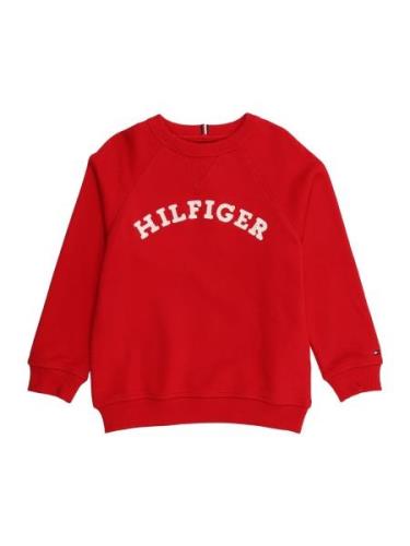 TOMMY HILFIGER Sweatshirt  brandrød / hvid