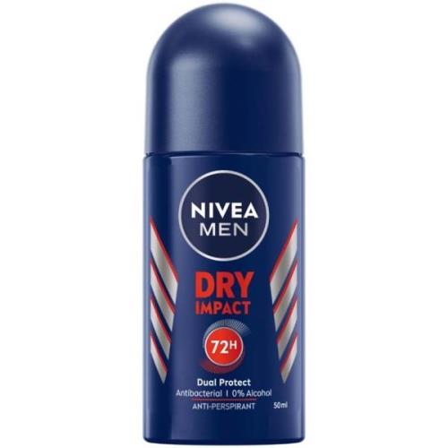 NIVEA MEN Antiperspirant Deo Roll on Dry Impact  50 ml
