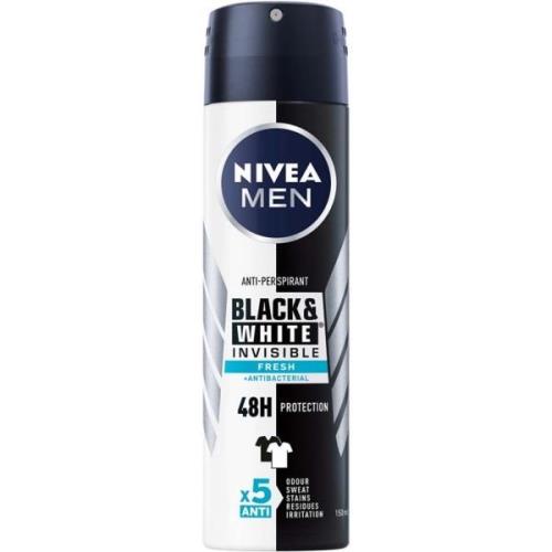 NIVEA NIVEA MEN Antiperspirant Deo Black & White Fresh Spray 150