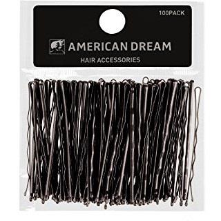 American Dream Hair Grips Pack of 100 Hair Grips Black