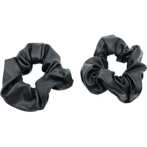 By Lyko 2 pack Scrunchies Imitation Leather Black