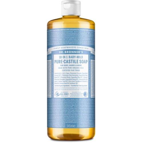 Dr. Bronner's Liquid Soap Baby-Mild (unscented)  945 ml