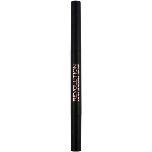 Makeup Revolution Duo Brow Pencil  Medium Brown