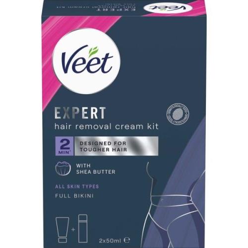 Veet Expert Hair Removal Cream Kit All Skin Types Full Bikini 100