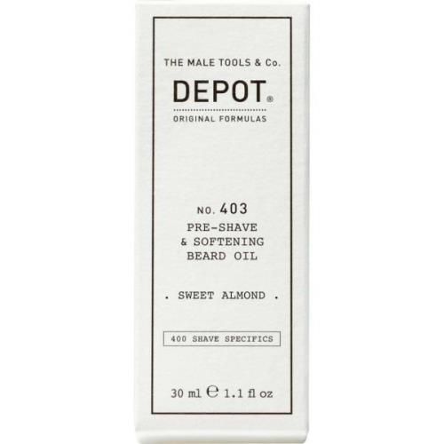 DEPOT MALE TOOLS No. 403 Pre-Shave & Softening Beard Oil Sweet Al