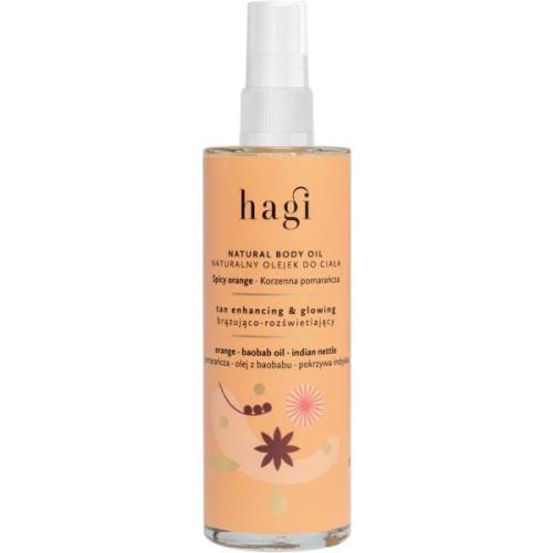 Hagi Natural Tan Enhancing Body Glow Oil Spicy Orange  100 ml