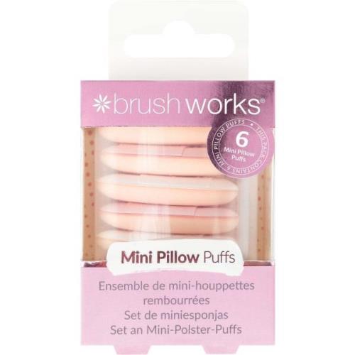 Brushworks Mini Pillow Puffs 6-pack