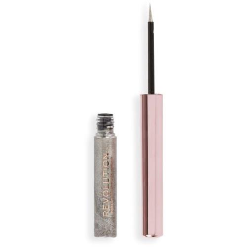 Makeup Revolution Super Flick Liquid Eyeliner Silver