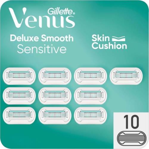 Gillette Venus Deluxe Smooth Sensitive Razor Blades x 10