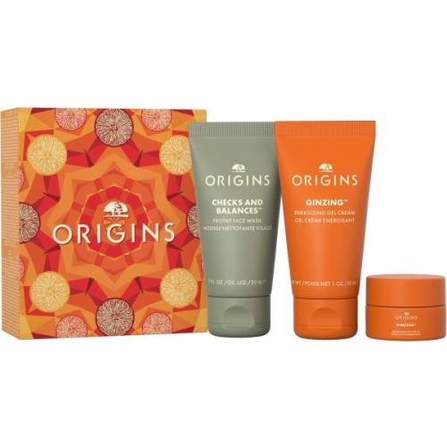 Origins Mini Travel Essentials Trio Gift Set