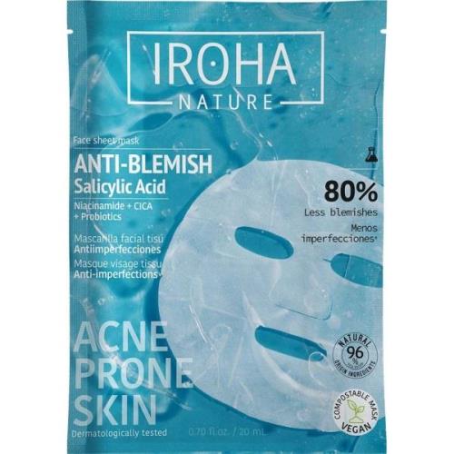 IROHA NATURE Anti-Blemish Salicylic Acid Face Sheet Mask