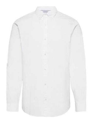 Long Sleeved Cotton Poplin Shirt Original Penguin White