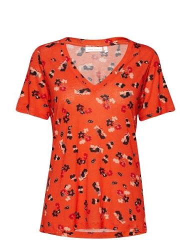 Rosita V-Neck T-Shirt InWear Orange