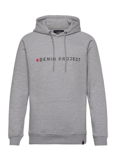 Logo Hoodie Denim Project Grey