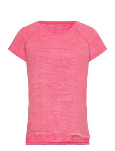 Melange Active T-Shirt, E-Dry Esprit Sport Pink
