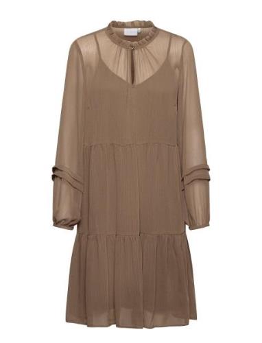 Dress In Recycled Polyester Coster Copenhagen Brown