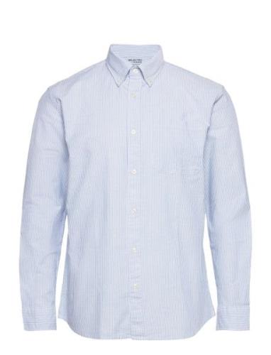 Slhregrick-Ox Shirt Ls Noos Selected Homme Blue