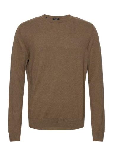 Slhberg Crew Neck Noos Selected Homme Brown
