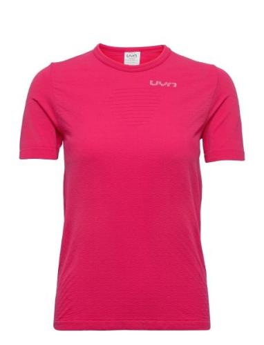 Lady Running Airstream Outwear Shirt Short Sleeve UYN Pink