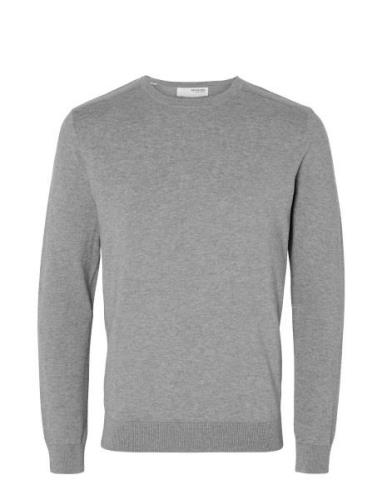 Slhberg Crew Neck Noos Selected Homme Grey