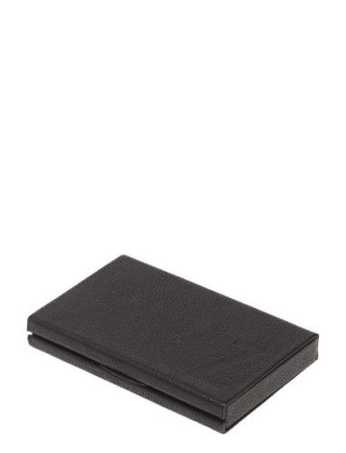 Personal Card Holder Design Letters Grey