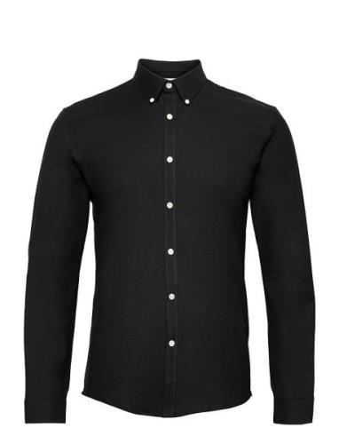 Yarn Dyed Oxford Superflex Shirt Lindbergh Black