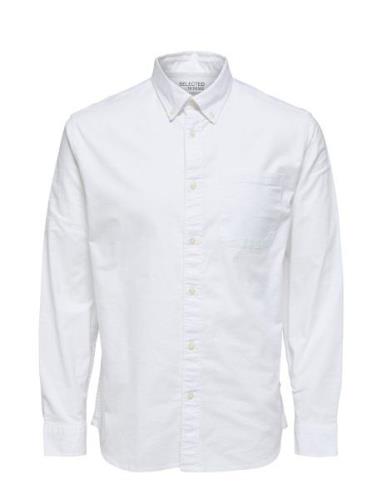 Slhregrick-Ox Shirt Ls Noos Selected Homme White
