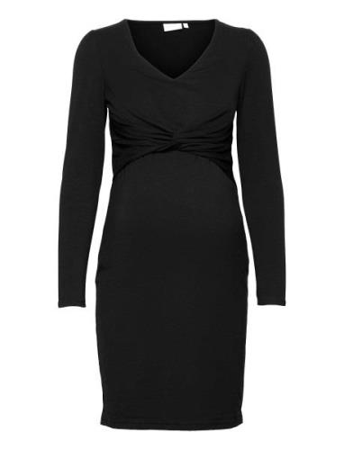 Mlmacy L/S Jersey Abk Dress 2F Mamalicious Black