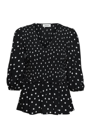 Tomme Print Top Modström Black