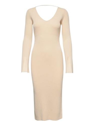 Christine Knitted Dress Notes Du Nord Cream