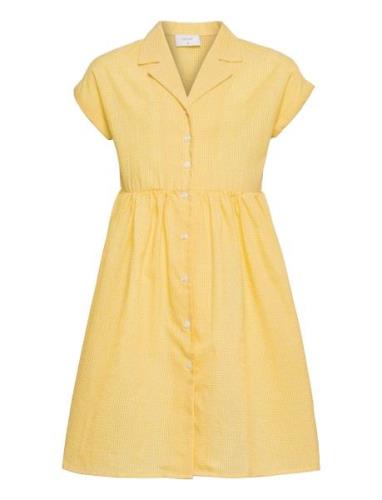 Jane Check Dress Grunt Yellow