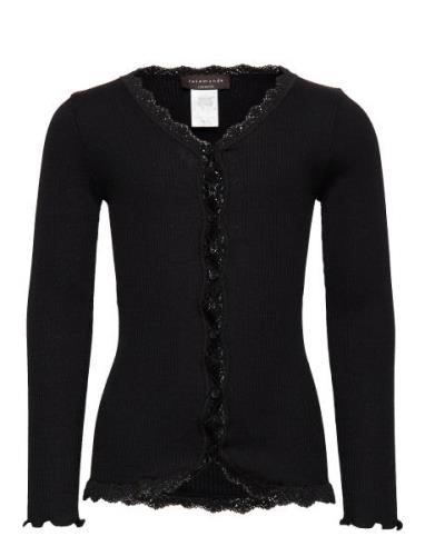 Rkbeatha Ls Cardigan W/ Lace Rosemunde Kids Black